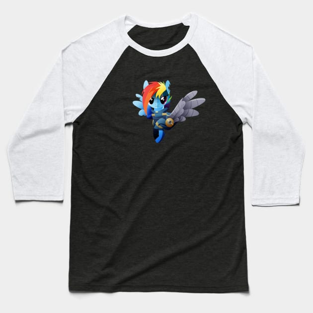 Warrior Rainbow Dash Baseball T-Shirt by Ilona's Store